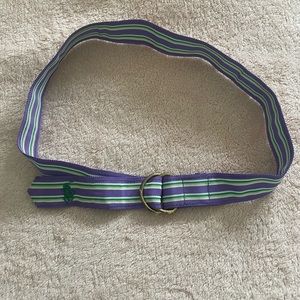 Vintage Ralph Lauren Grosgrain Ribbon D Ring Belt